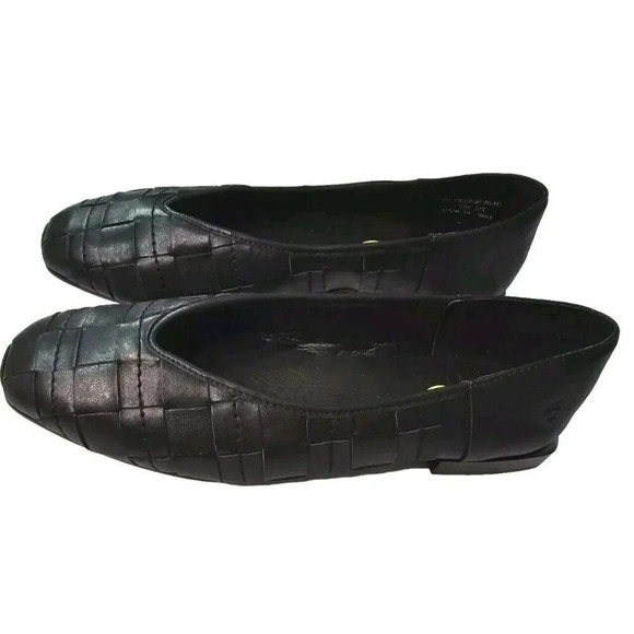 Frye ballet flats casual shoes Claire woven soft leather square toes size 9 wome - Picture 1 of 10
